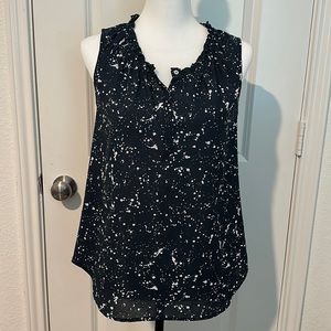 Ann Taylor Shirred Neck Blouse